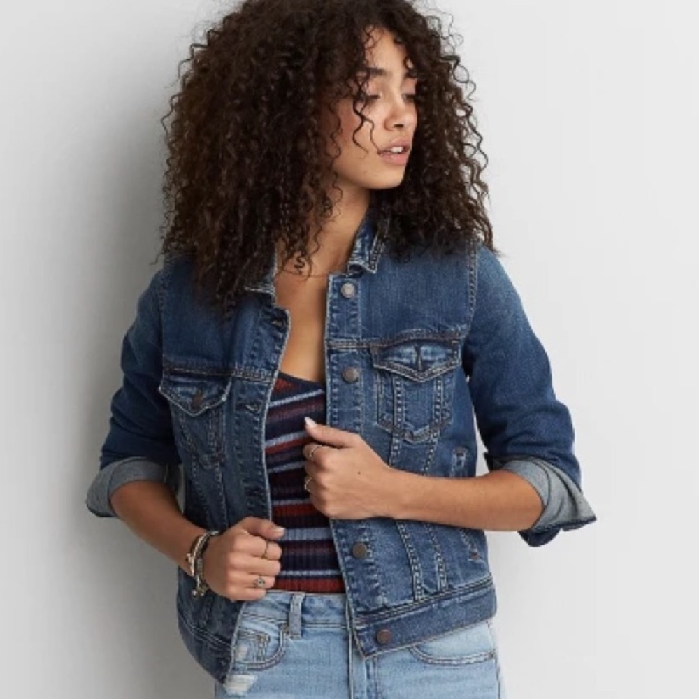 American Eagle Classic Denim Jean Jacket M